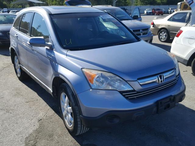 JHLRE48757C104934 - 2007 HONDA CR-V EXL BLUE photo 1