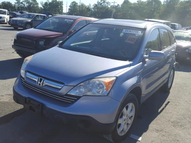 JHLRE48757C104934 - 2007 HONDA CR-V EXL BLUE photo 2