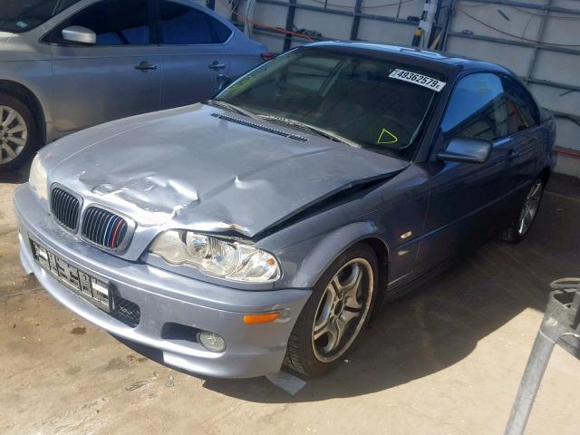 WBABN53462JU25934 - 2002 BMW 330 CI BLUE photo 2