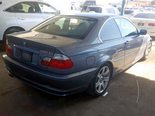 WBABN53462JU25934 - 2002 BMW 330 CI BLUE photo 4