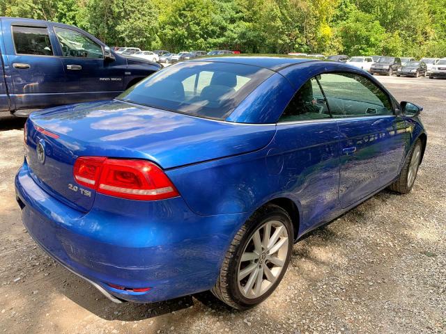 WVWBW7AH8CV002588 - 2012 VOLKSWAGEN EOS KOMFOR BLUE photo 4