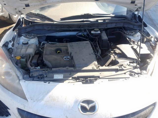 JM1BL1UG7C1529912 - 2012 MAZDA 3 I WHITE photo 7