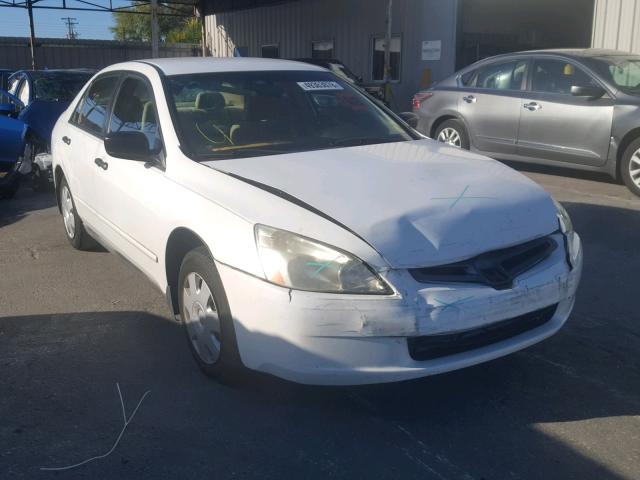 1HGCM56145A132325 - 2005 HONDA ACCORD DX WHITE photo 1