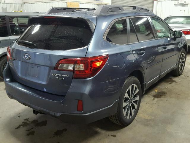 4S4BSELC9F3214347 - 2015 SUBARU OUTBACK 3. BLUE photo 4