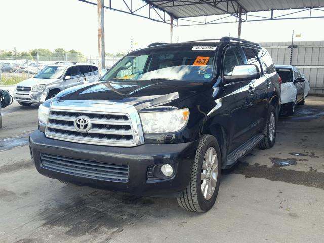 5TDZY67A18S015262 - 2008 TOYOTA SEQUOIA PL BLACK photo 2