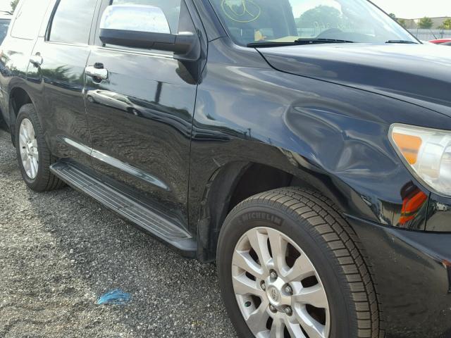 5TDZY67A18S015262 - 2008 TOYOTA SEQUOIA PL BLACK photo 9