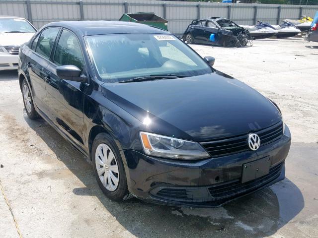 3VW2K7AJ9CM420454 - 2012 VOLKSWAGEN JETTA BASE BLACK photo 1