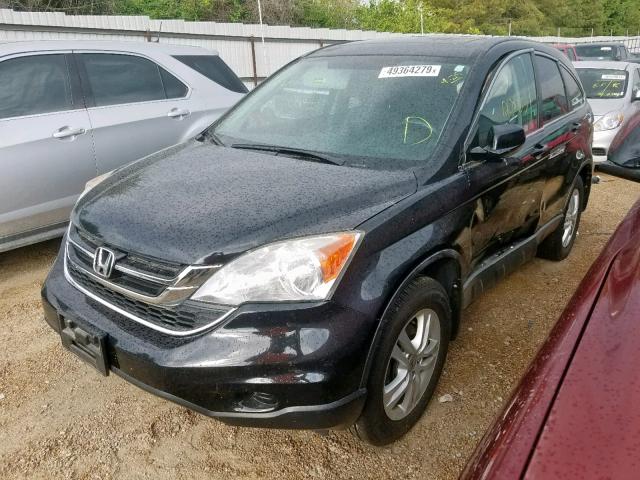 5J6RE4H77AL098794 - 2010 HONDA CR-V EXL BLACK photo 2