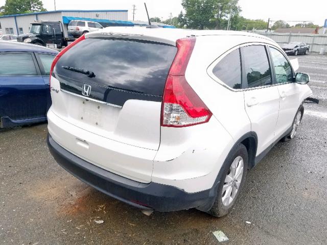 5J6RM3H70CL038999 - 2012 HONDA CR-V EXL WHITE photo 4