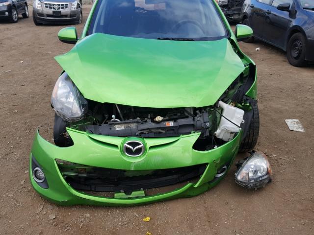 JM1DE1HY2B0127466 - 2011 MAZDA MAZDA2 GREEN photo 9