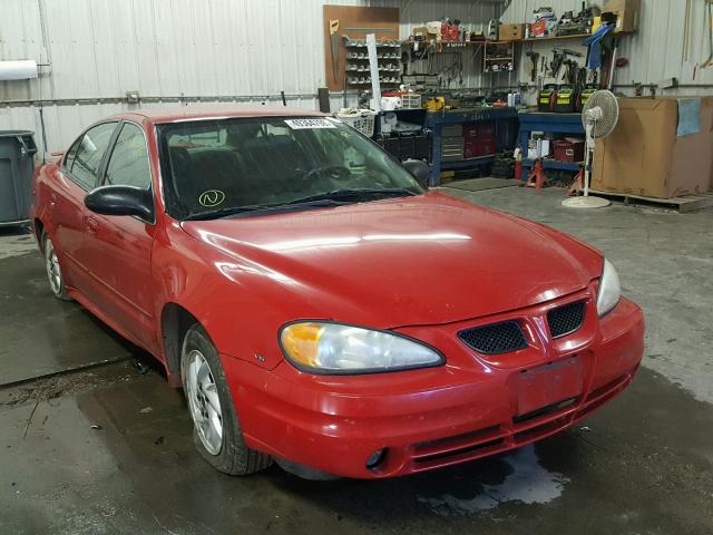 1G2NF52E34M671594 - 2004 PONTIAC GRAND AM S RED photo 1