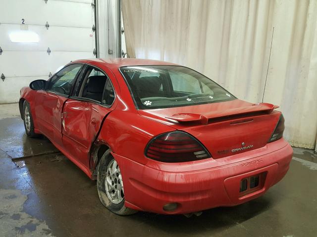 1G2NF52E34M671594 - 2004 PONTIAC GRAND AM S RED photo 3