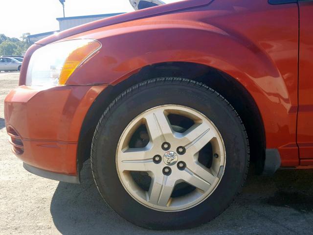 1B3HB48B68D624174 - 2008 DODGE CALIBER SX ORANGE photo 9