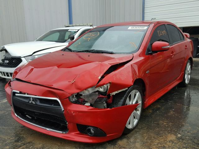 JA32U8FWXFU008579 - 2015 MITSUBISHI LANCER GT RED photo 2