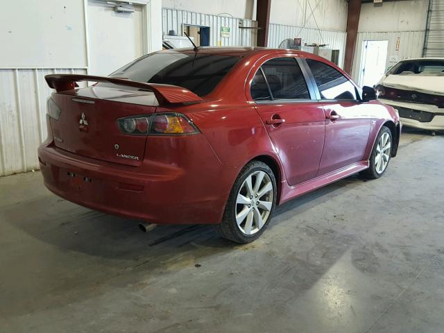 JA32U8FWXFU008579 - 2015 MITSUBISHI LANCER GT RED photo 4