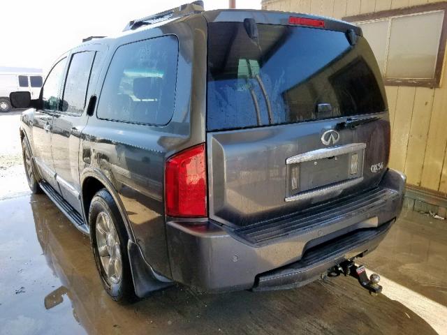 5N3AA08A75N807806 - 2005 INFINITI QX56 GRAY photo 3