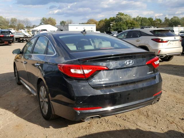 5NPE34AF2HH455146 - 2017 HYUNDAI SONATA SPO BLACK photo 3