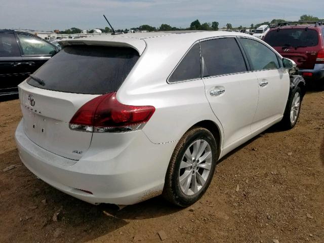 4T3ZA3BB9DU078119 - 2013 TOYOTA VENZA LE WHITE photo 4