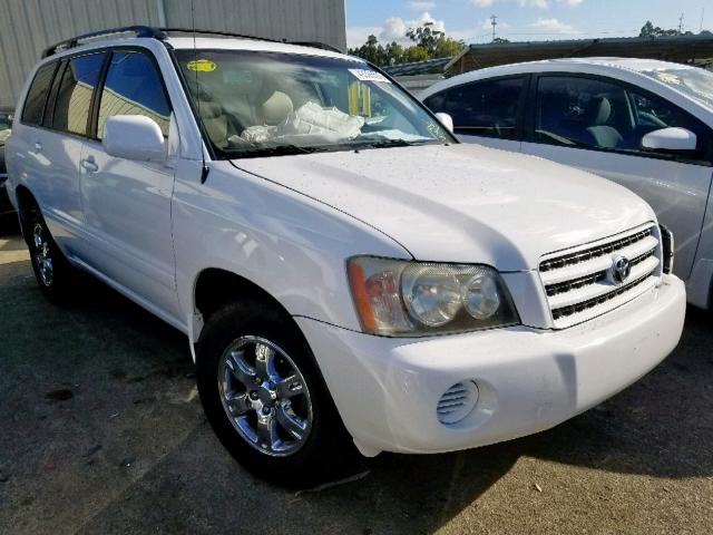 JTEGF21A030109414 - 2003 TOYOTA HIGHLANDER WHITE photo 1