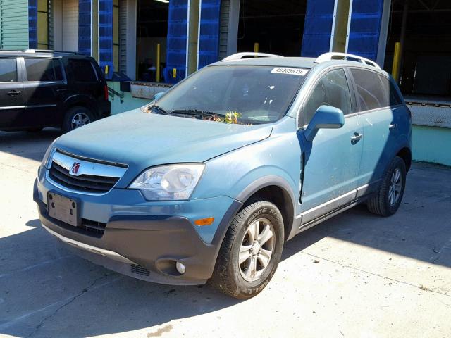 3GSDL43N28S598124 - 2008 SATURN VUE XE TEAL photo 2