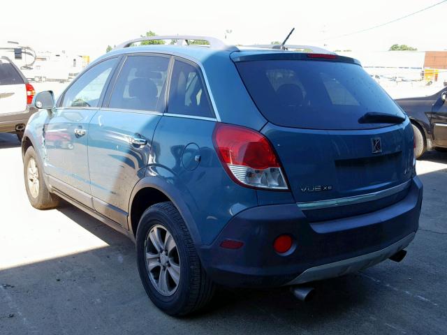 3GSDL43N28S598124 - 2008 SATURN VUE XE TEAL photo 3