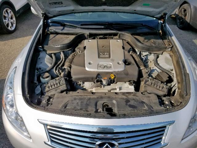 JN1CV6AR2DM354733 - 2013 INFINITI G37 SILVER photo 7