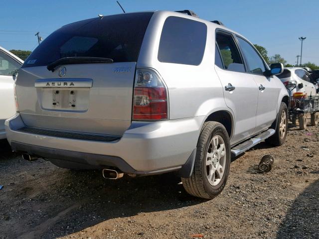 2HNYD186X4H541588 - 2004 ACURA MDX TOURIN SILVER photo 4