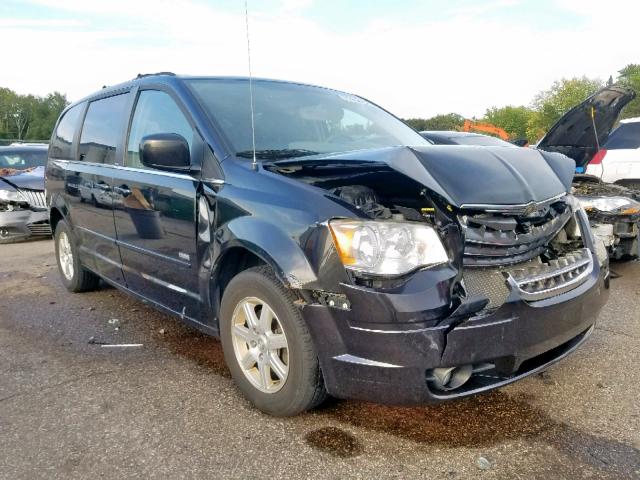 2A8HR54PX8R838396 - 2008 CHRYSLER TOWN & COU BLACK photo 1