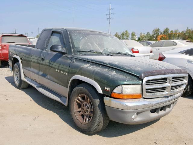 1B7GL22XXXS205965 - 1999 DODGE DAKOTA GREEN photo 1