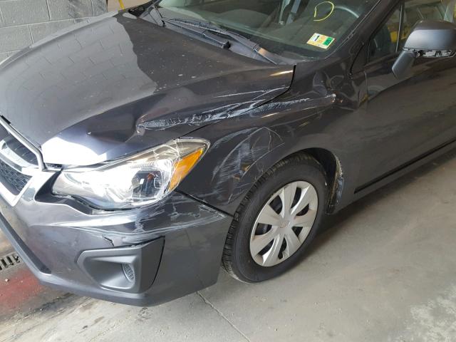 JF1GPAA63E8244243 - 2014 SUBARU IMPREZA BA GRAY photo 9