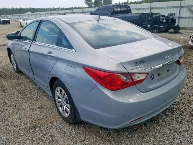 5NPEB4AC0CH313833 - 2012 HYUNDAI SONATA GLS BLUE photo 3