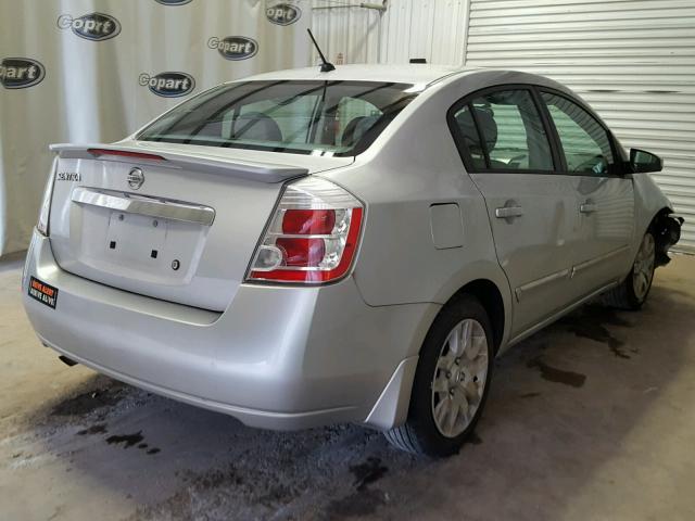 3N1AB6AP5BL677874 - 2011 NISSAN SENTRA 2.0 SILVER photo 4