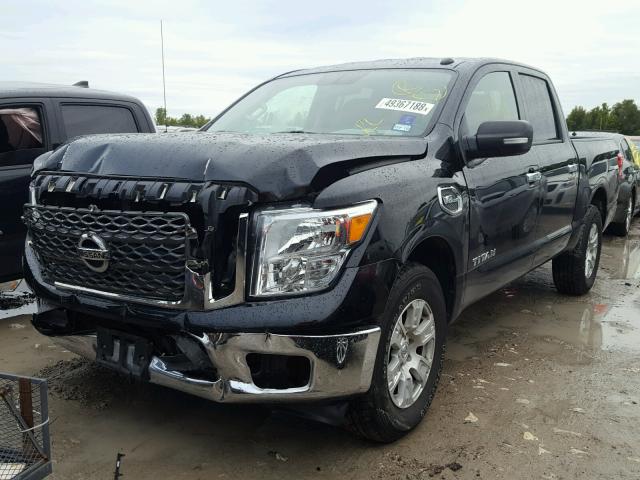 1N6AA1EJXHN517035 - 2017 NISSAN TITAN S BLACK photo 2