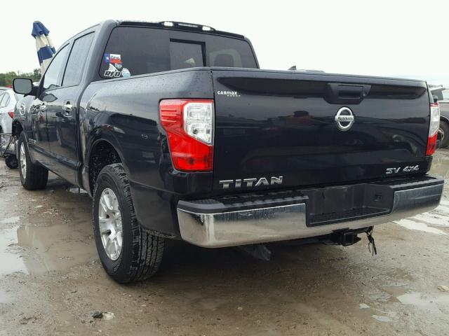 1N6AA1EJXHN517035 - 2017 NISSAN TITAN S BLACK photo 3