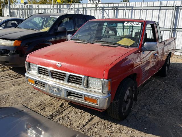 1N6HD16S1RC366631 - 1994 NISSAN TRUCK KING RED photo 2