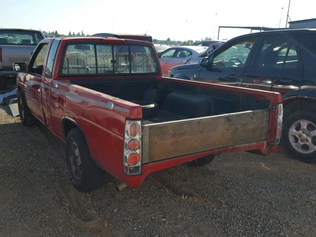 1N6HD16S1RC366631 - 1994 NISSAN TRUCK KING RED photo 3