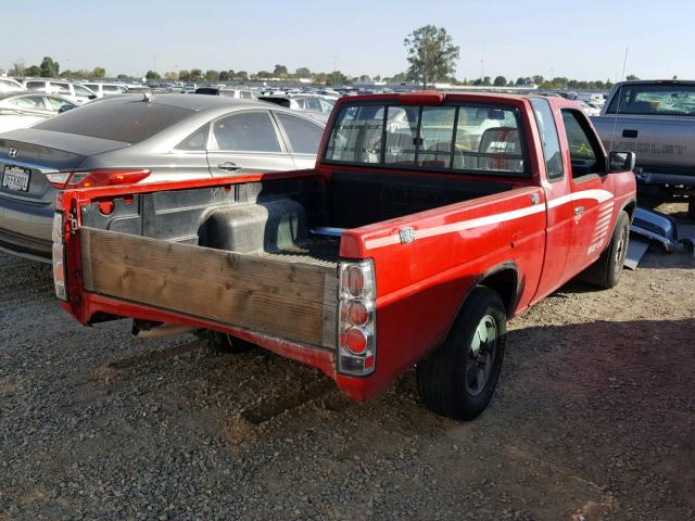 1N6HD16S1RC366631 - 1994 NISSAN TRUCK KING RED photo 4