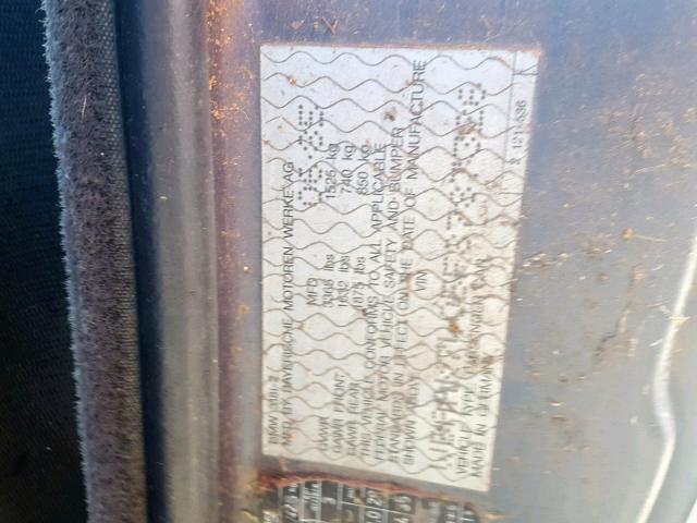 WBAAK7405F8787326 - 1985 BMW 318 I BLUE photo 10