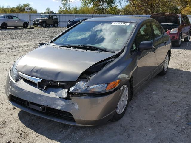 2HGFA16336H014057 - 2006 HONDA CIVIC DX V GRAY photo 2