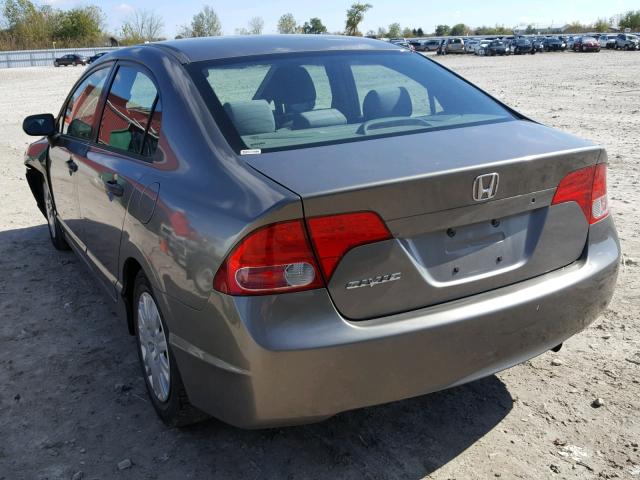 2HGFA16336H014057 - 2006 HONDA CIVIC DX V GRAY photo 3