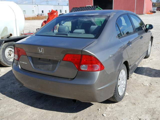 2HGFA16336H014057 - 2006 HONDA CIVIC DX V GRAY photo 4