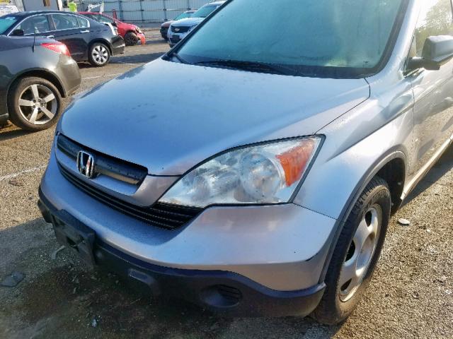 5J6RE48307L000274 - 2007 HONDA CR-V LX SILVER photo 9