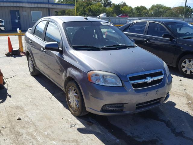 KL1TD56E69B624928 - 2009 CHEVROLET AVEO LS SILVER photo 1