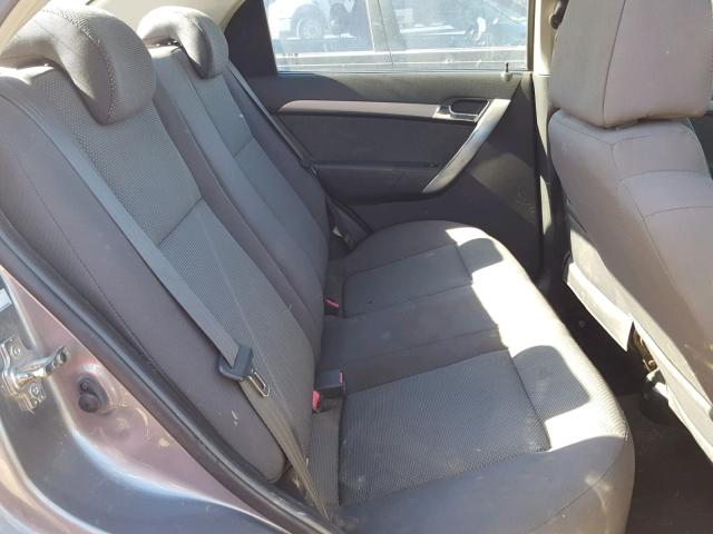 KL1TD56E69B624928 - 2009 CHEVROLET AVEO LS SILVER photo 6