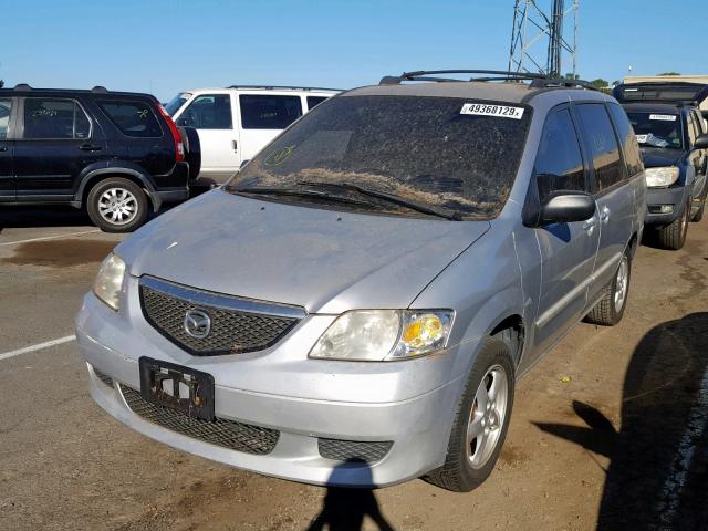 JM3LW28A530341202 - 2003 MAZDA MPV WAGON SILVER photo 2