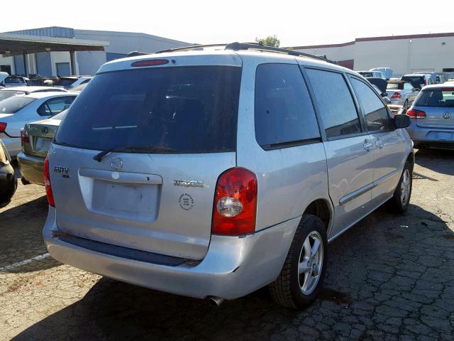 JM3LW28A530341202 - 2003 MAZDA MPV WAGON SILVER photo 4