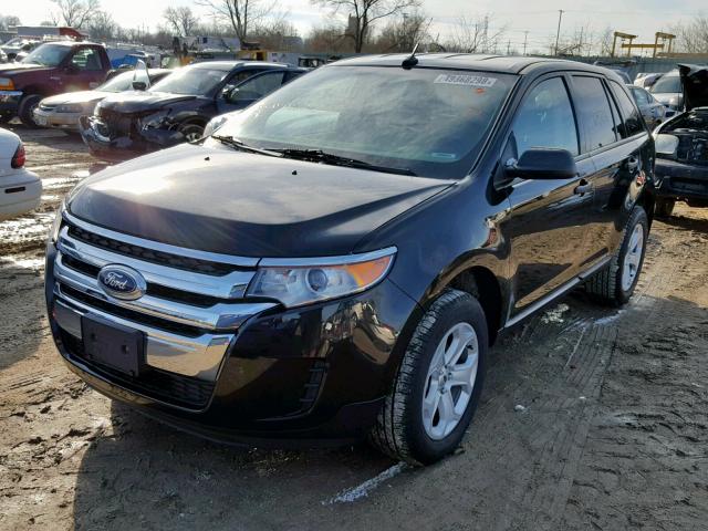 2FMDK4GC6DBC89890 - 2013 FORD EDGE SE BLACK photo 2