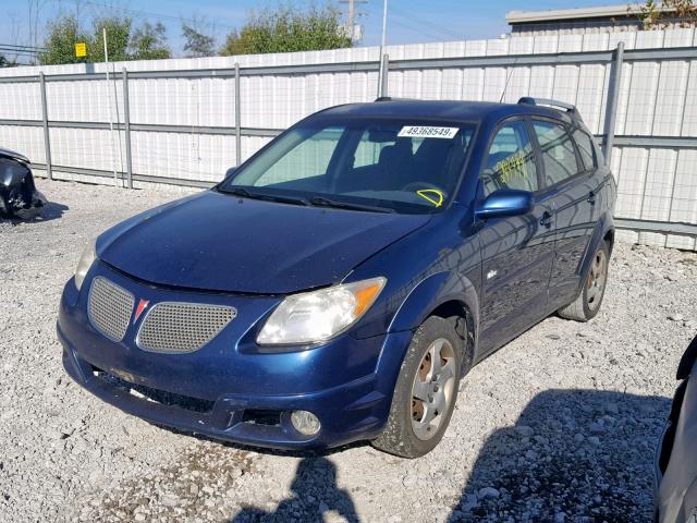 5Y2SL63885Z411217 - 2005 PONTIAC VIBE BLUE photo 2