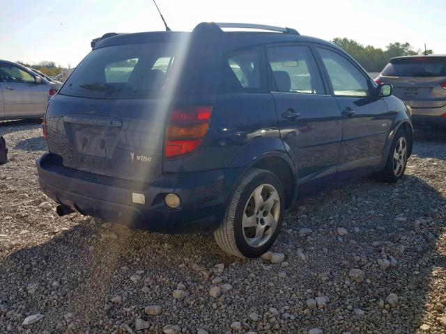 5Y2SL63885Z411217 - 2005 PONTIAC VIBE BLUE photo 4