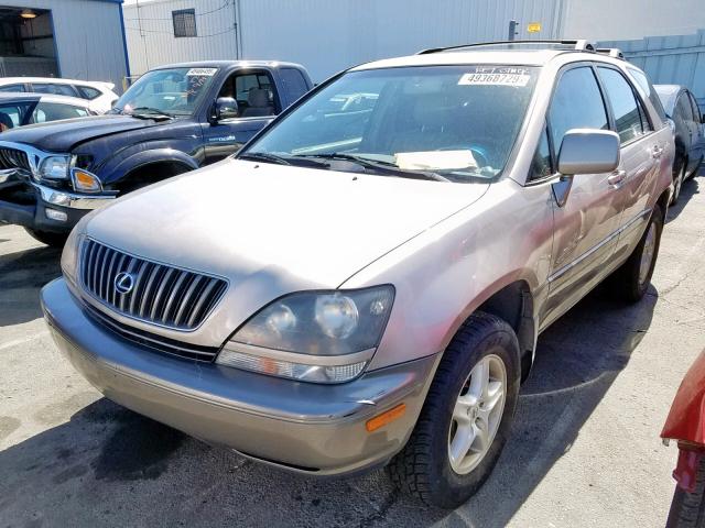 JT6HF10UXY0106503 - 2000 LEXUS RX 300 GOLD photo 2